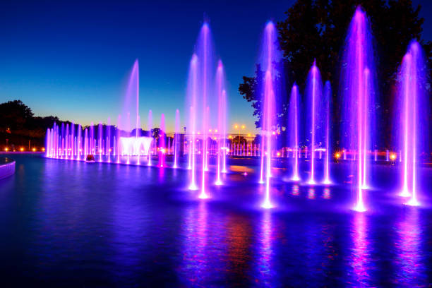 istock Multimedia color Fountain in Warsaw 994216582