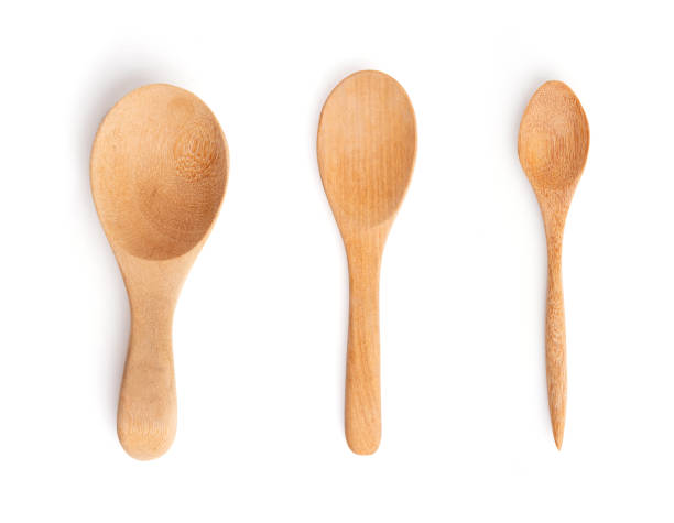 istock Kitchenware set of wooden spoon and fork on white background. 994230156