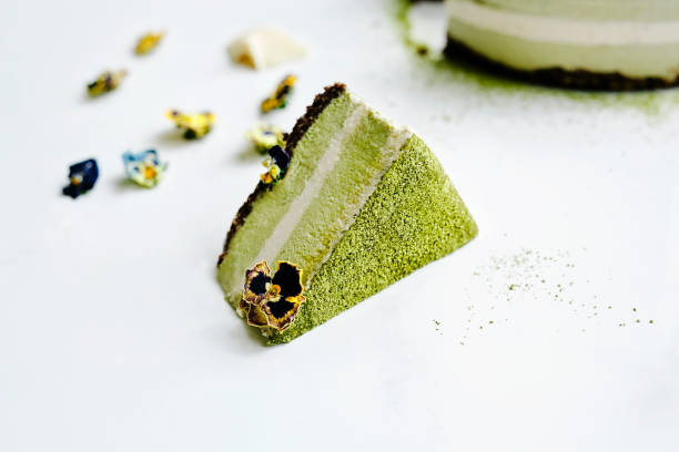 istock Raw vegan Japanese matcha tea cake 994234766