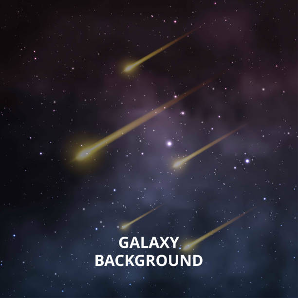 istock Beautiful night skies with pole stars. Colorful galaxy background. Vector illustration for your artwork 994243032