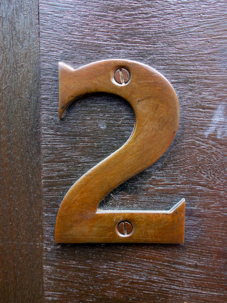 istock Written Wording in Distressed State Typography Found Number Two 2 994243138