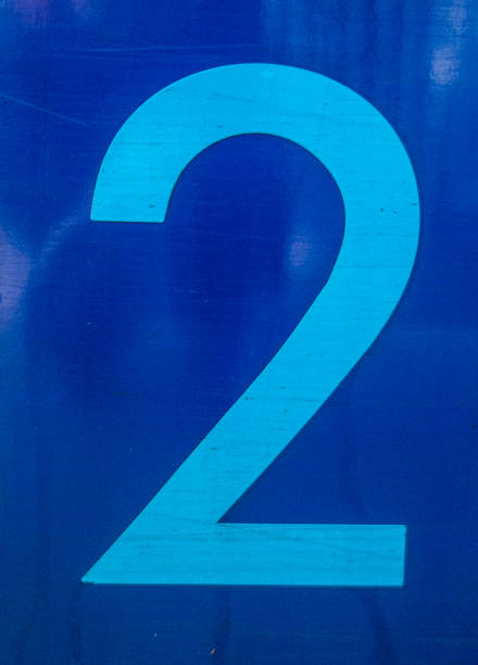 istock Written Wording in Distressed State Typography Found Number Two 2 994243198
