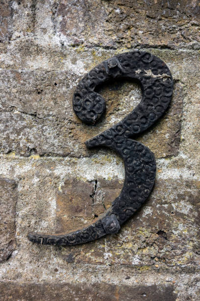 istock Written Wording in Distressed State Typography Found Number three 3 994243462