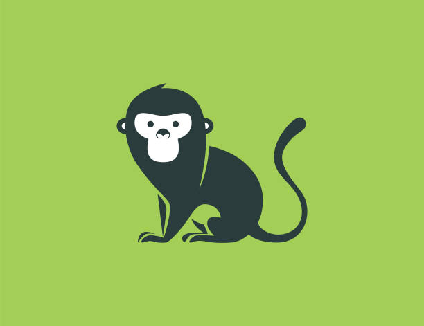 illustrations, cliparts, dessins animés et icônes de symbole de singe - monkey