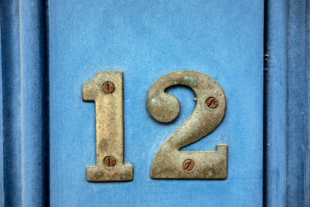 istock Written Wording in Distressed State Typography Found Number twelve 12 994246536