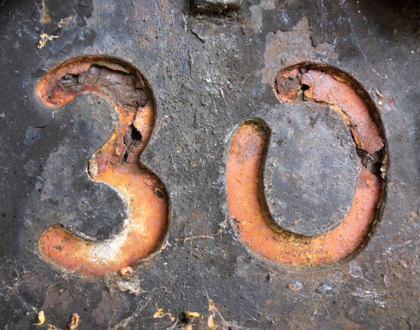 istock Written Wording in Distressed State Typography Found Number 30 thirty 994246888