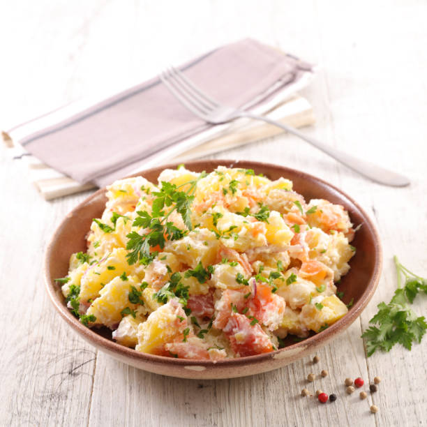 istock potato salad with smoked salmon and sauce 994256500