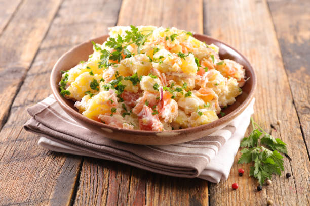istock potato salad with salmon and sauce 994257162
