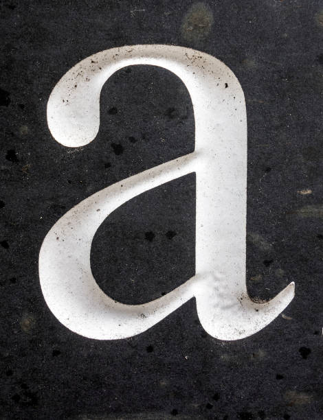 istock Written Wording in Distressed State Typography Found Letter A 994259370