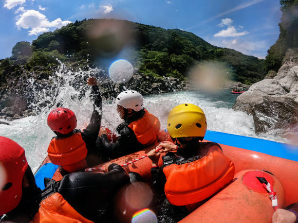 istock Personal point of view of a white water river rafting excursion 994263870