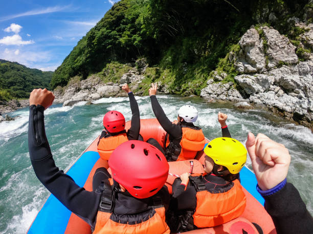istock Personal point of view of a white water river rafting excursion 994263872