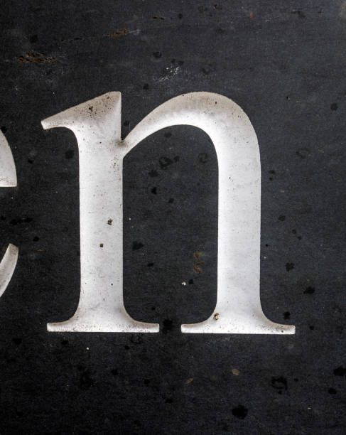 istock Written Wording in Distressed State Typography Found Letter N 994272738