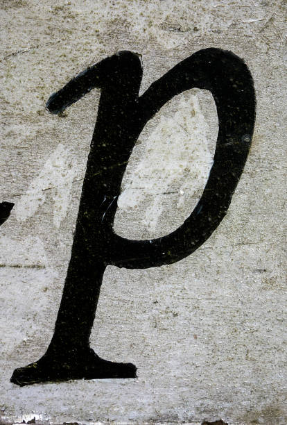 istock Written Wording in Distressed State Typography Found Letter P 994273452