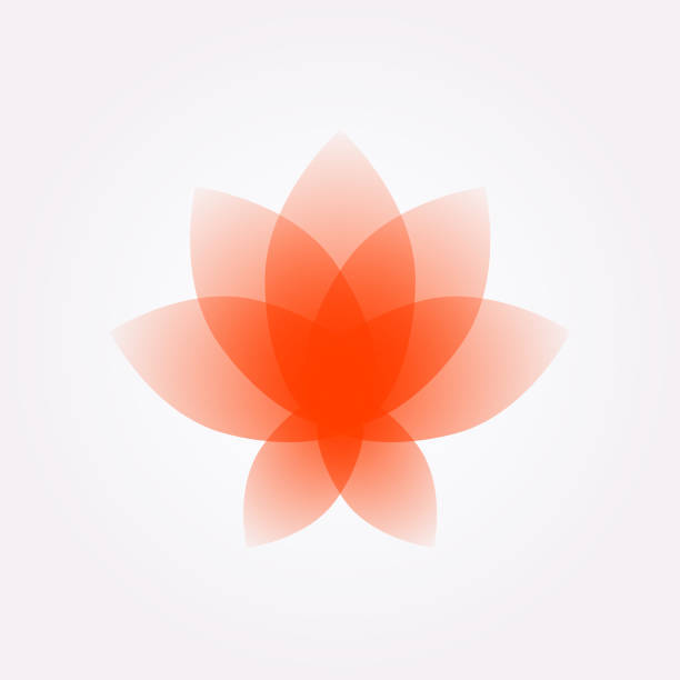 цветок лотоса, логотип, знак. вектор плоский цветок значок. минималистичный образ на изолированном фоне. лотос для студии йоги, спа. символ й - lotus spa treatment health spa women stock illustrations