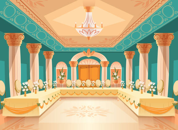 istock Vector hall for banquet, interior of ballroom 994284184