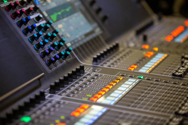 istock Sound engineer mixed live music concert 994288230