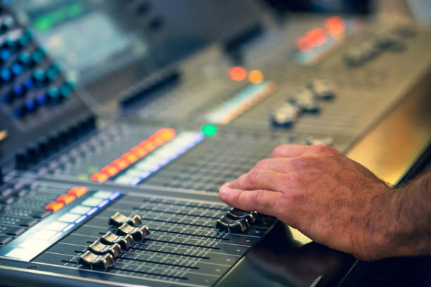 istock Sound engineer mixed live music concert 994288294