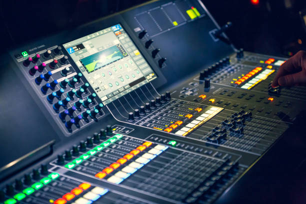 istock Sound engineer mixed live music concert 994288304