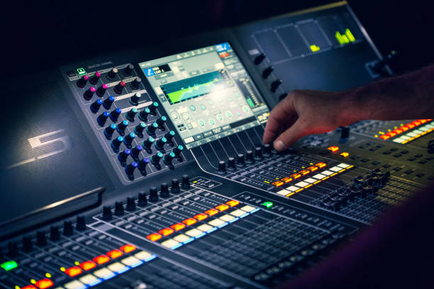 istock Sound engineer mixed live music concert 994288308