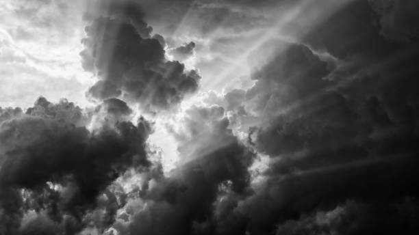 istock Picturesque sunset over the sea. Monochrome image 994292018