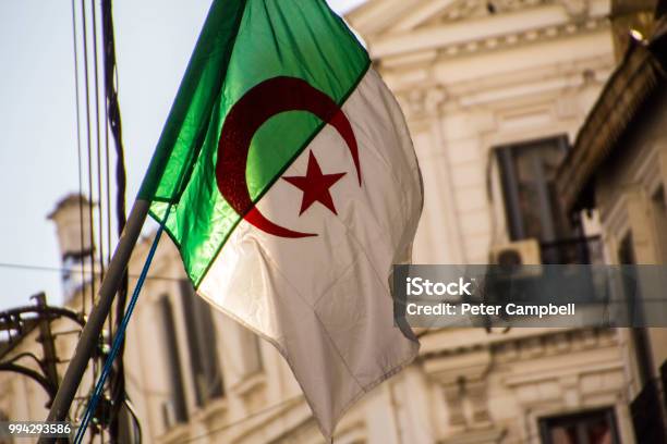 White Buildings Seen From Streets Of Algiers Algeria Stock Photo - Download Image Now