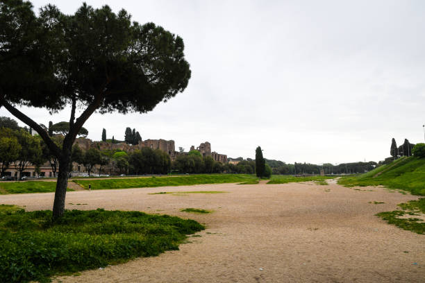 Ancient ruins in Rome (Italy) - Circo Massimo (Circus Maximus) Ancient ruins in Rome (Italy) - Circo Massimo (Circus Maximus) circo massimo stock pictures, royalty-free photos & images