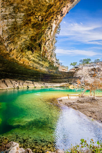 Hamilton Pool in Texas stock photo