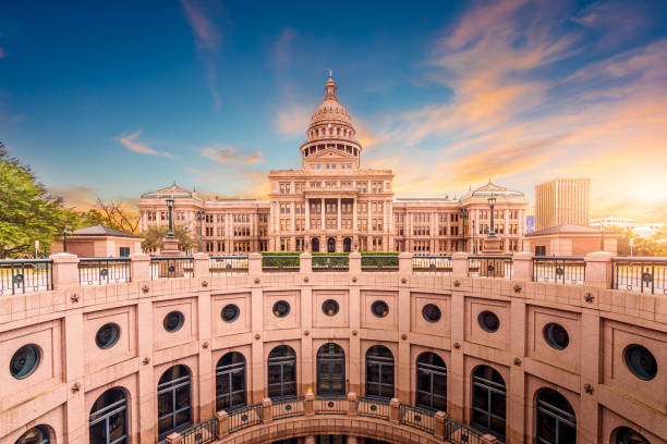 Edificio del Capitolio del Estado de Texas - foto de stock