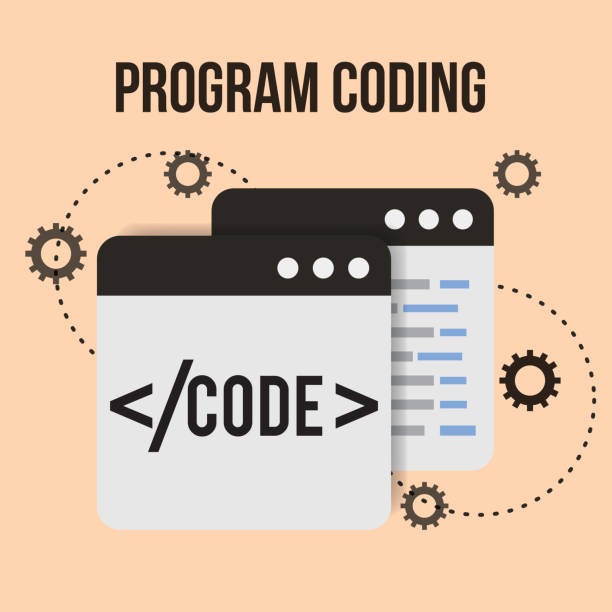 program coding website program coding website process software vector illustration java colombia stock illustrations