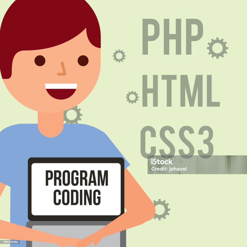 Program Coding Website Stock Illustration - Download Image Now - Adult ...