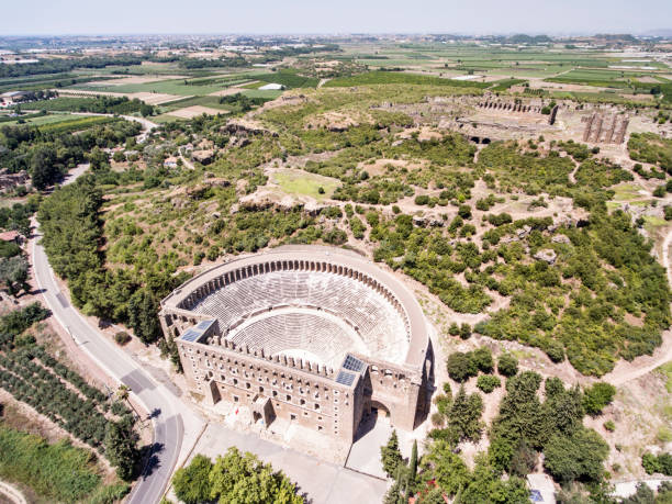 istock Aerial view of Aspendos Theater 994319330