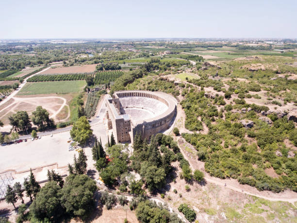 istock Aerial view of Aspendos Theater 994319392