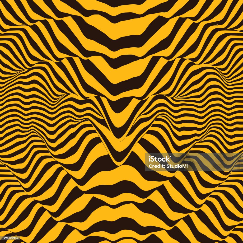 Distorting Pattern Waveform Background Dynamic Visual Effect Surface Distortion Pattern ...