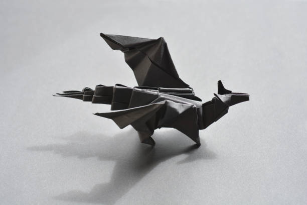 Origami paper dragon