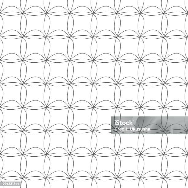Seamless Pattern Linear Abstract Background Stock Illustration ...