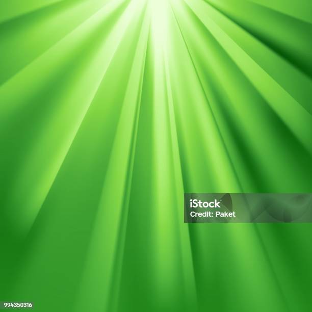 Green Rays Color Green Rays Flare Stock Illustration - Download Image Now - Abstract ...
