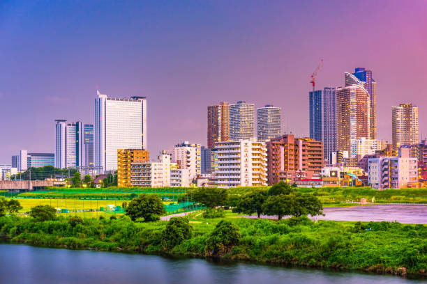 istock Kawasaki, Japan Skyline 994366452