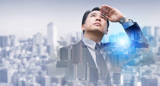istock Double exposure - Business Leader Vision 994383374