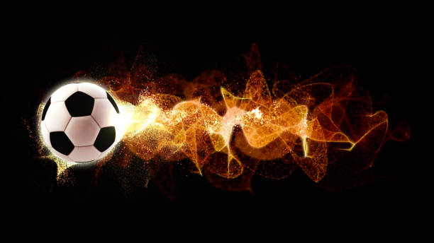istock Rotating Football with Firefly Flowing Particles 994391280