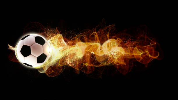 istock Rotating Football with Firefly Flowing Particles 994391294
