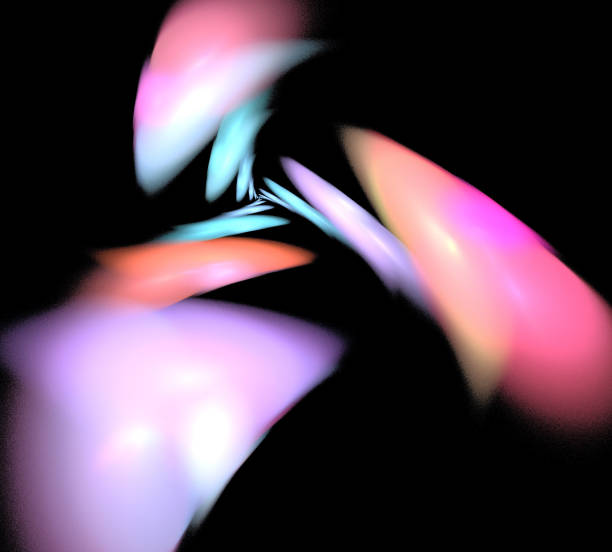 istock image of one Digital Fractal on Black Color 994398260