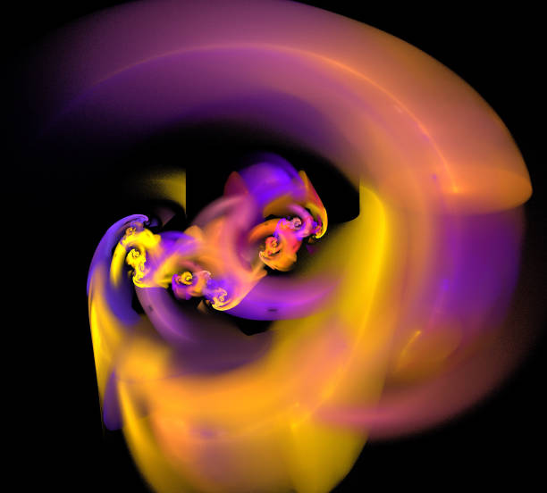 istock image of one Digital Fractal on Black Color 994403768