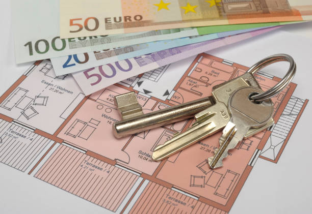 istock plan for apartment with keys and Euro money 994415310