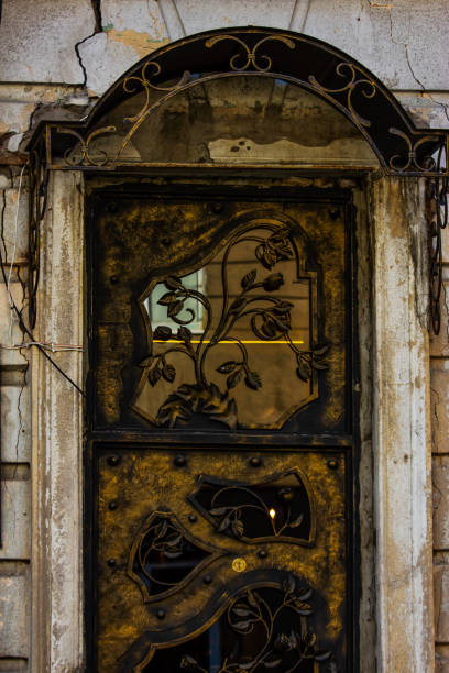 istock Old Tbilisi architecture, window and exterior decor in summer day 994416336