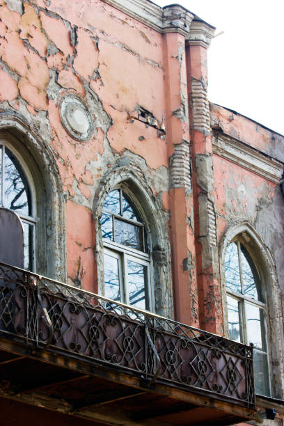 istock Old Tbilisi architecture, window and exterior decor in summer day 994418418