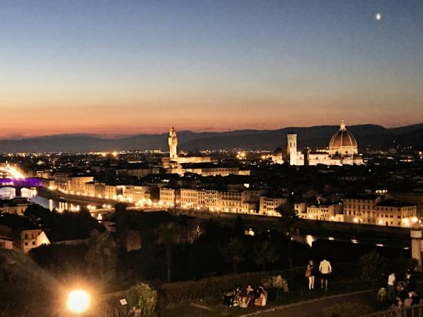 istock A panoramic view of Florence at night 994435276