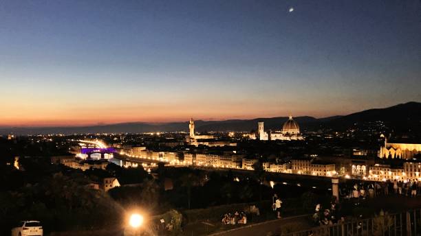 istock A panoramic view of Florence at night 994435344