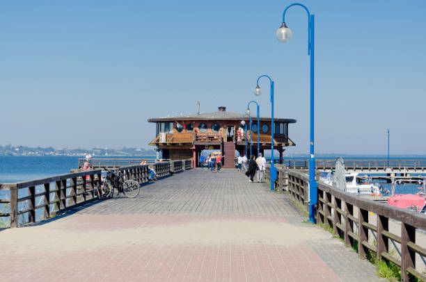 Puck, pomeranian province, Poland. Pier in local harbor.