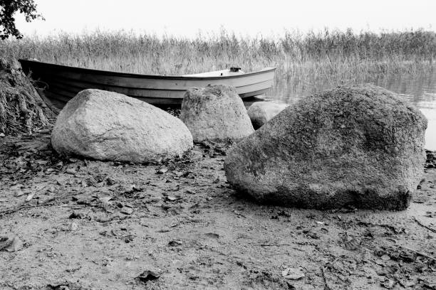 Large Iron Ring in the Rock for Mooring Boat
