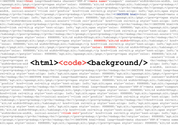 Code HTML Abstract Background - Illustration vectorielle